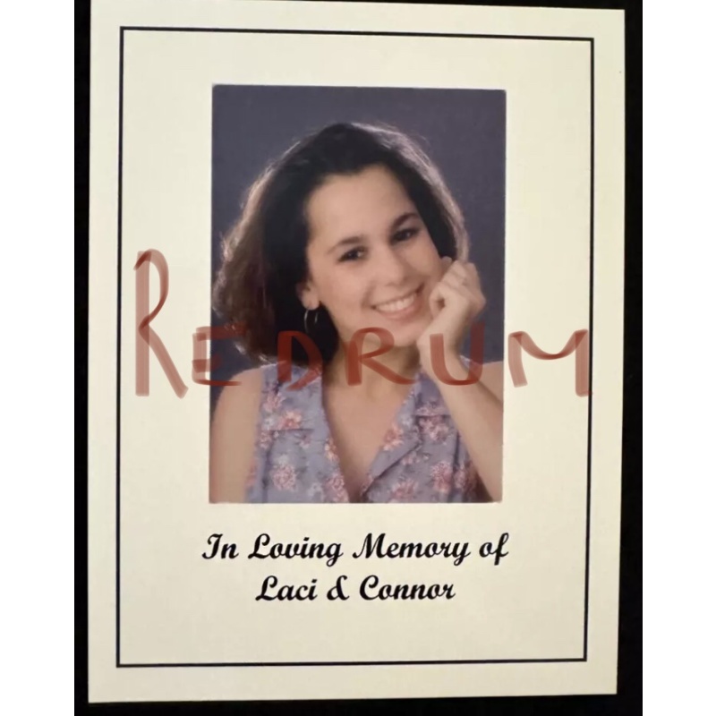 Laci Peterson original memorial pamphlet from 2003