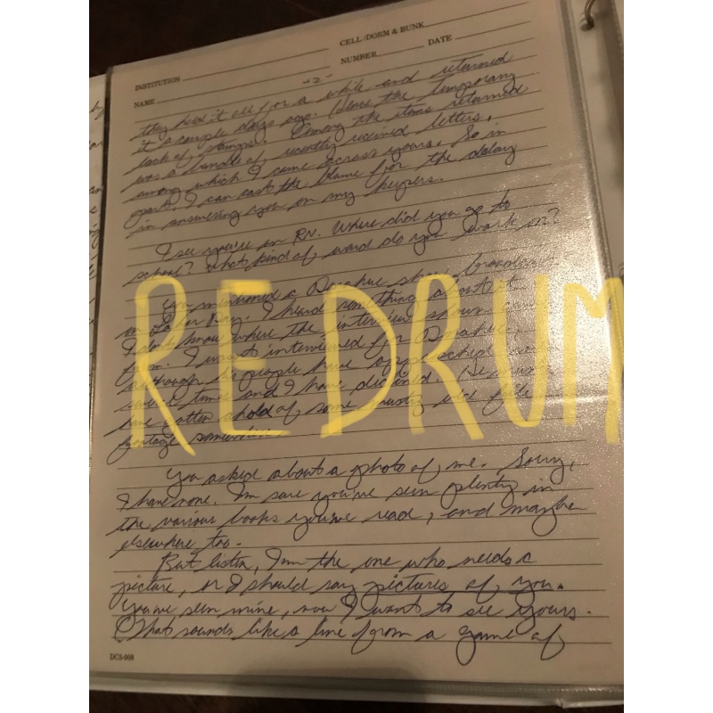 Theodore Robert Bundy very important handwritten 4 pages Letter talking about a third but failed escape attempt from 1984