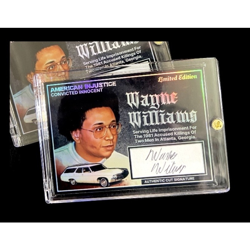 WAYNE WILLIAMS Authentic Cut Signature Relic Card In Collector’s Case