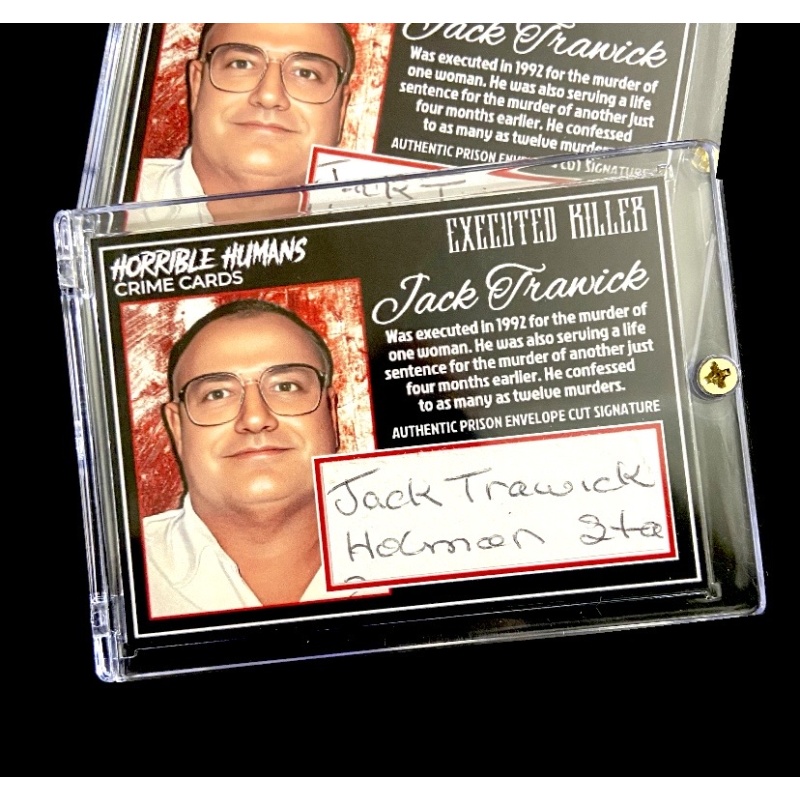 JACK TRAWICK Authentic Cut Signature Relic Card In Collector’s Case