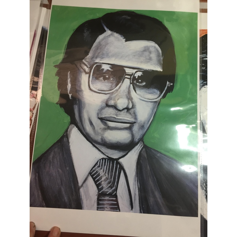 Jim Jones Portrait poster by Brandy Devoid