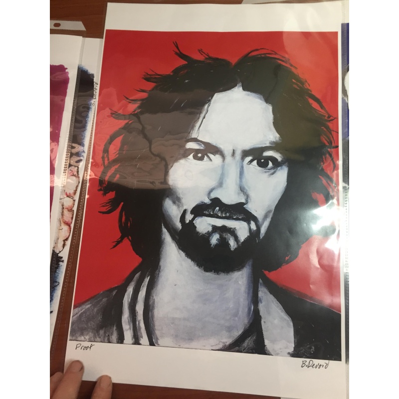 Charles Manson Portrait poster by Brandy Devoid