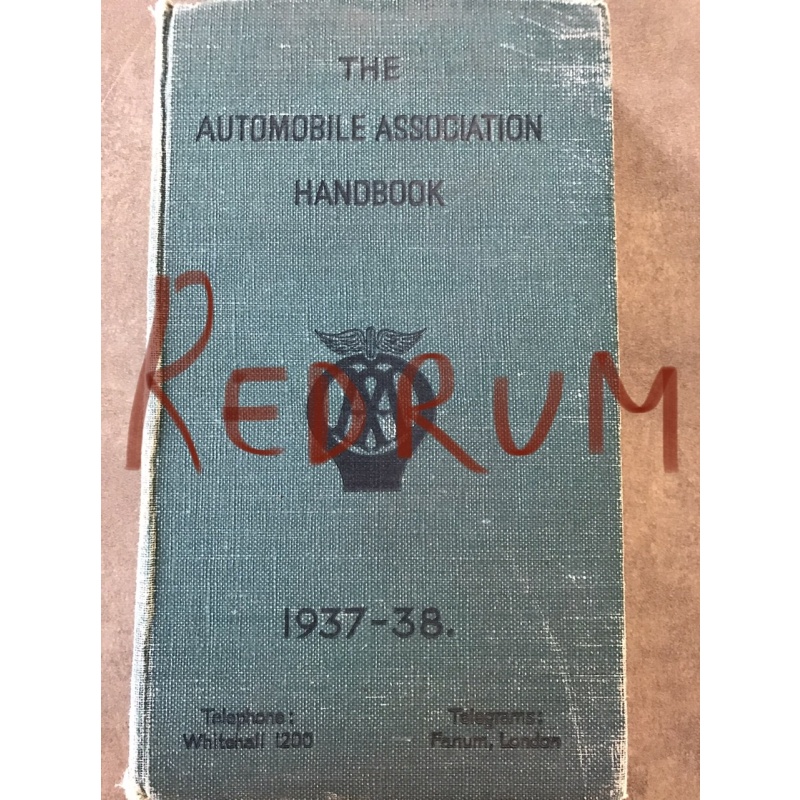 Herbert Baumeister The automobile association handbook 1937-38