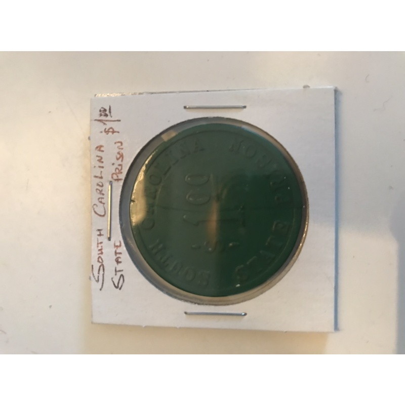 South Carolina State Prison 1.00$ Green token 1970’s