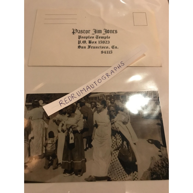 Jim Jones People’s Temple original unused envelope from the 1970´s