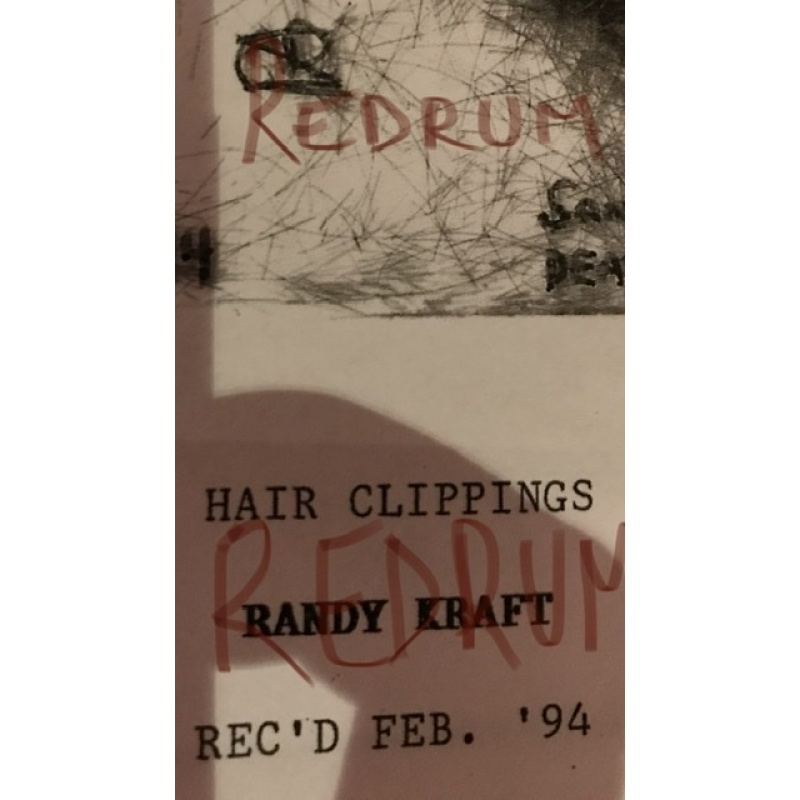 Randy Kraft 5 hairs from San Quentin State Prison 1994