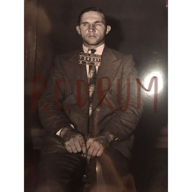 Bruno Hauptmann 4 x 6 mugshot from the 1930’s