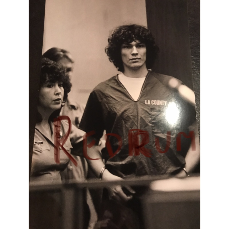 Richard Ramirez court photograph shackled Los Angeles County