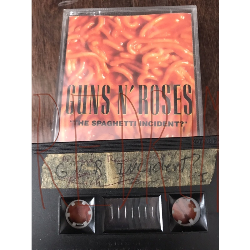 Richard Ramirez owned Guns and Roses cassette signed twice from 1993