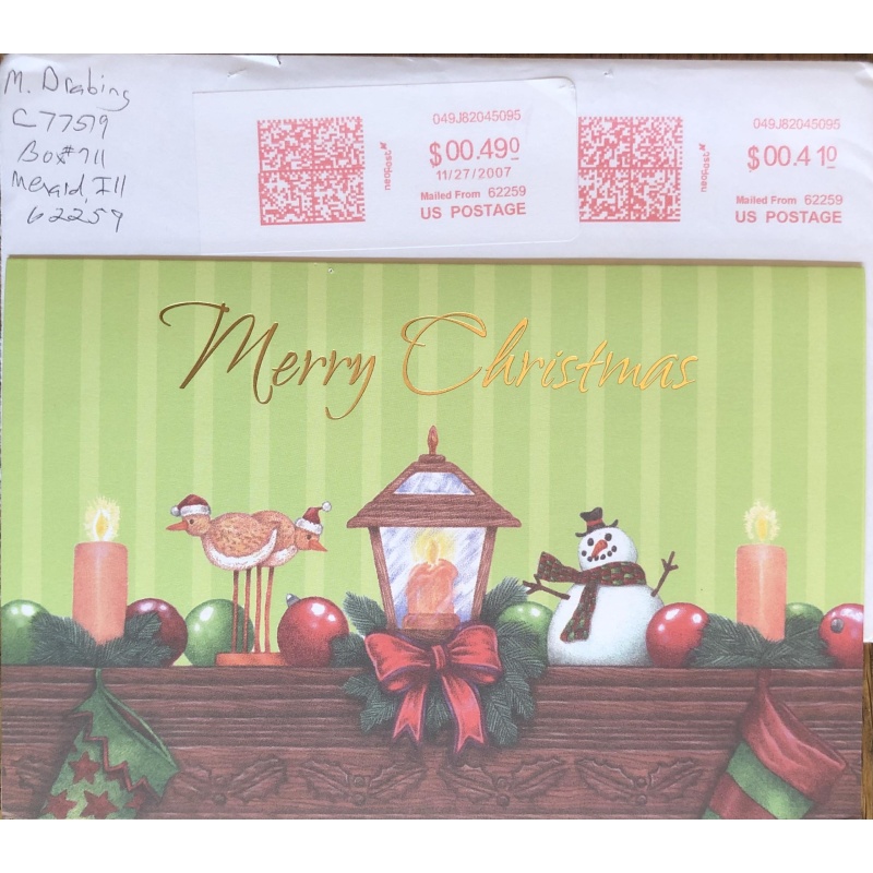 MICHAEL DRABING CHRISTMAS CARD/ENVELOPE SET