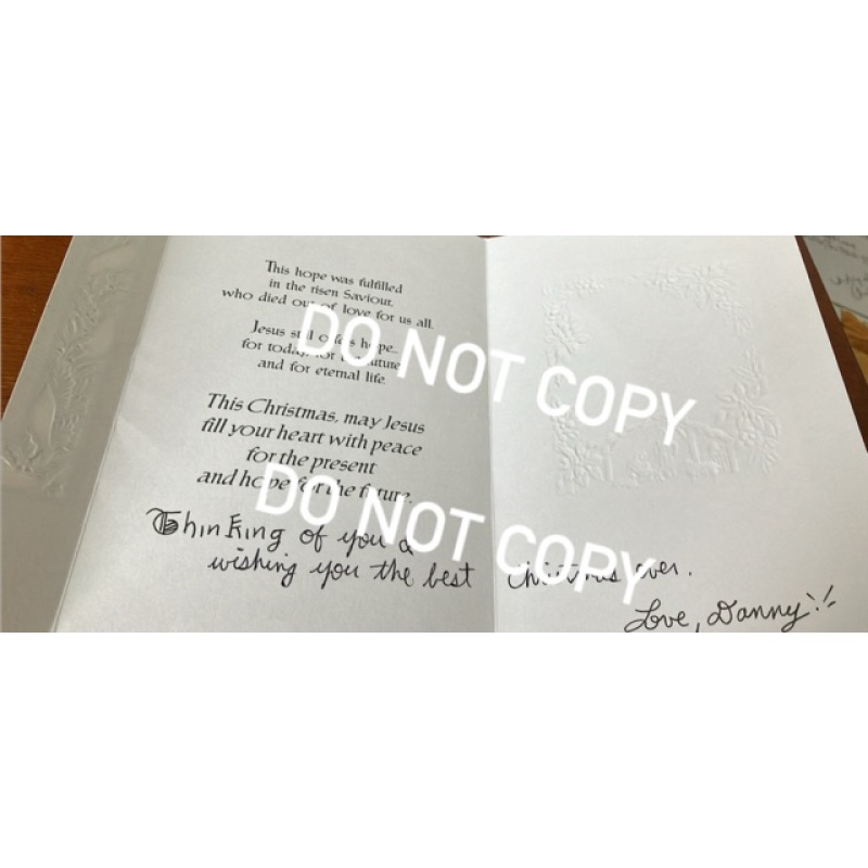 Executed convicted serial killer Danny Rolling signed greeting card