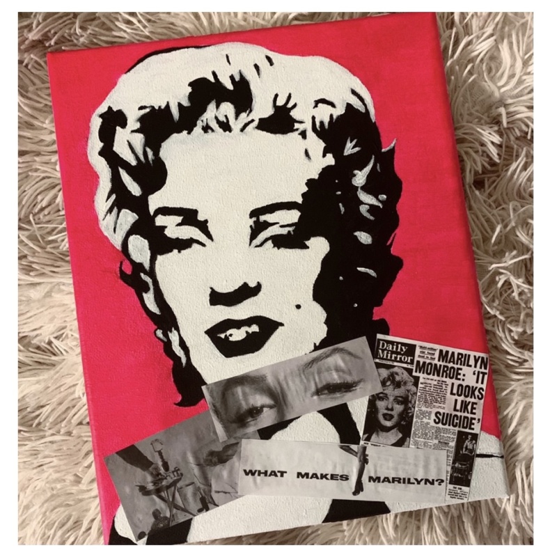 Marilyn Monroe Pop Art Painting