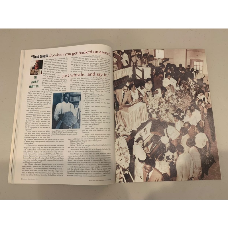 Emmett Till Original 1995 Emerge Magazine Detailing the 40 Year Anniversary of Lynching