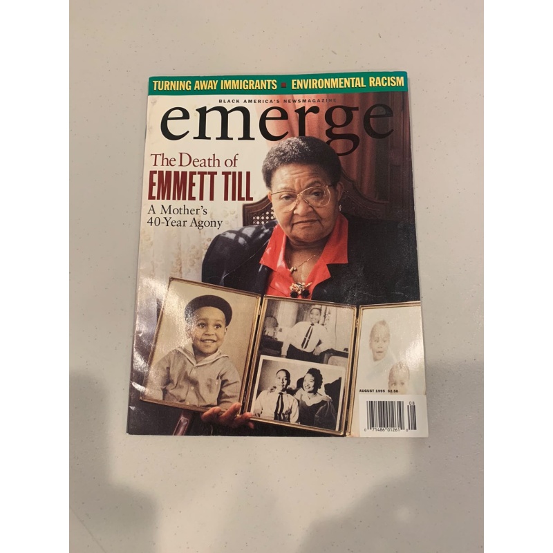 Emmett Till Original 1995 Emerge Magazine Detailing the 40 Year Anniversary of Lynching