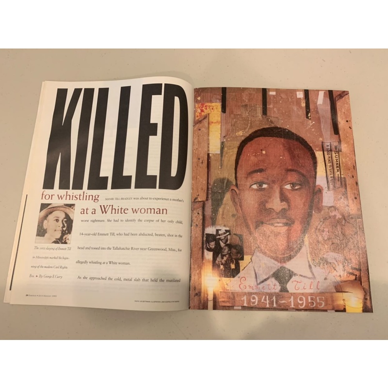 Emmett Till Original 1995 Emerge Magazine Detailing the 40 Year Anniversary of Lynching