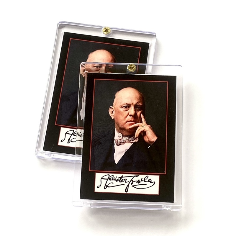 Aleister Crowley Collector Card With Replica Signature Comes In Case