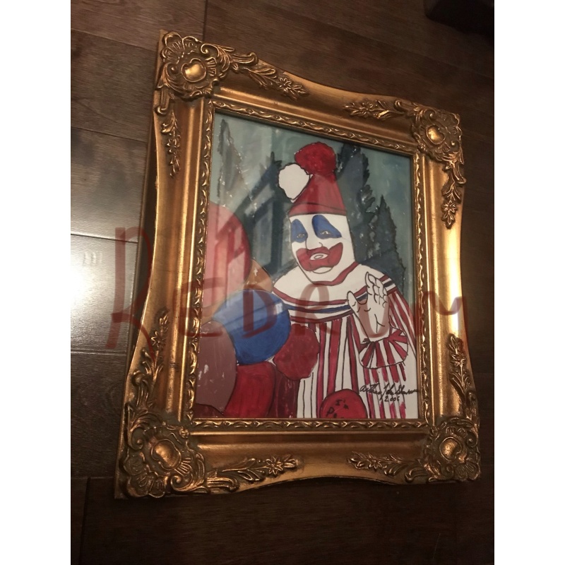 Arthur John Shawcross I’M POGO the Clown plexiglass painting from 2006