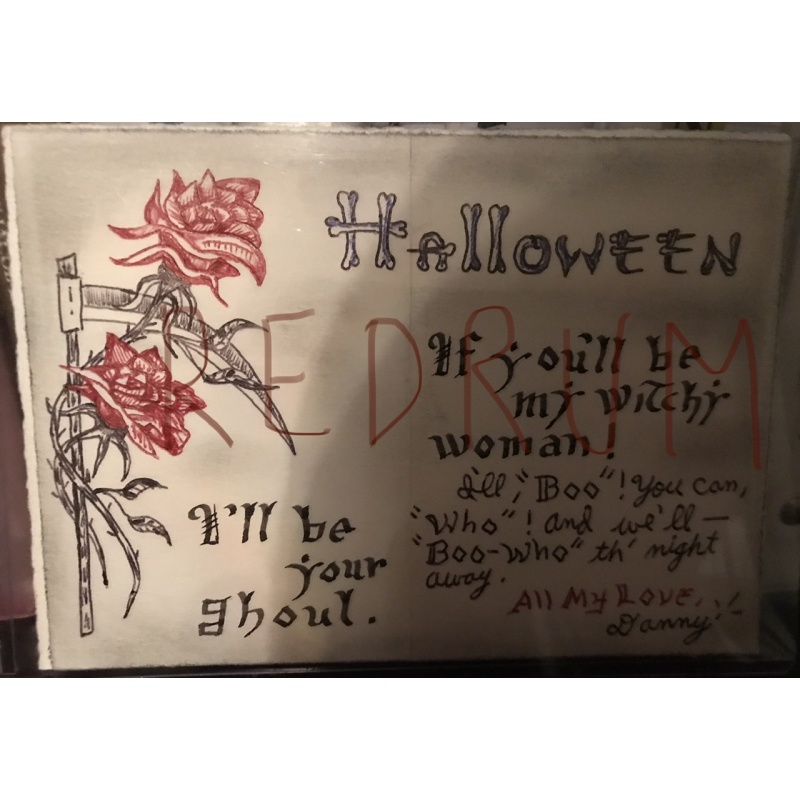 Executed- Danny Rolling hand crafter Halloween greeting card from 1998