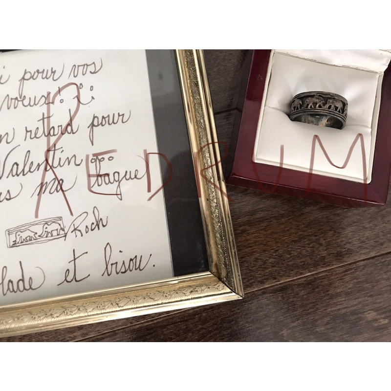 Deceased - Cult leader Roch Thériault personnal silver ring with obtained in 2007