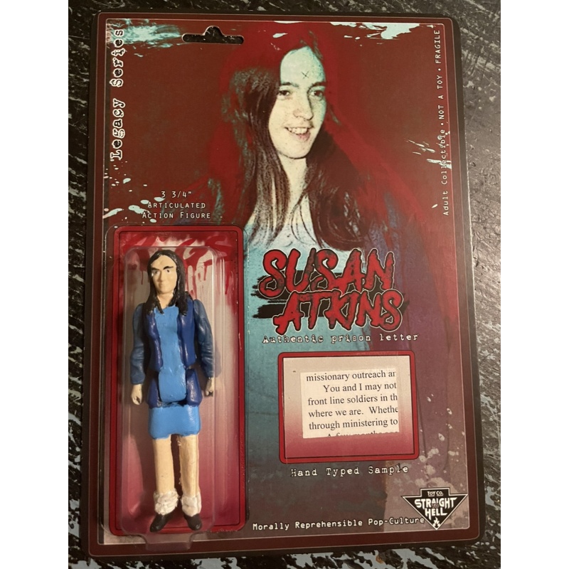 Susan Atkins ( Manson Family) figure WITH RELIC