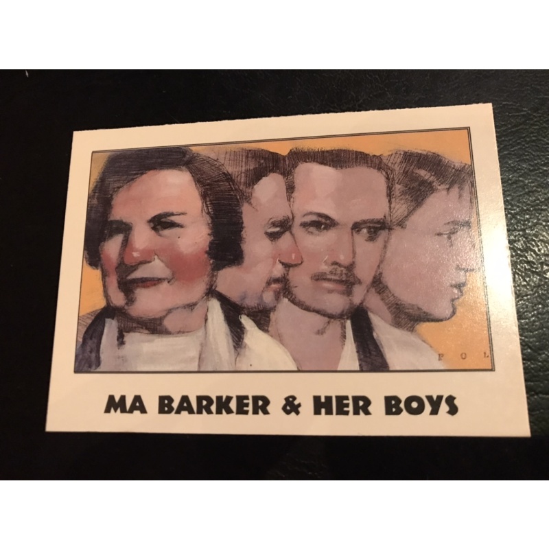 MA Barker and her Boys eclipse true crime card serie 1 - G-men and gangsters no.39