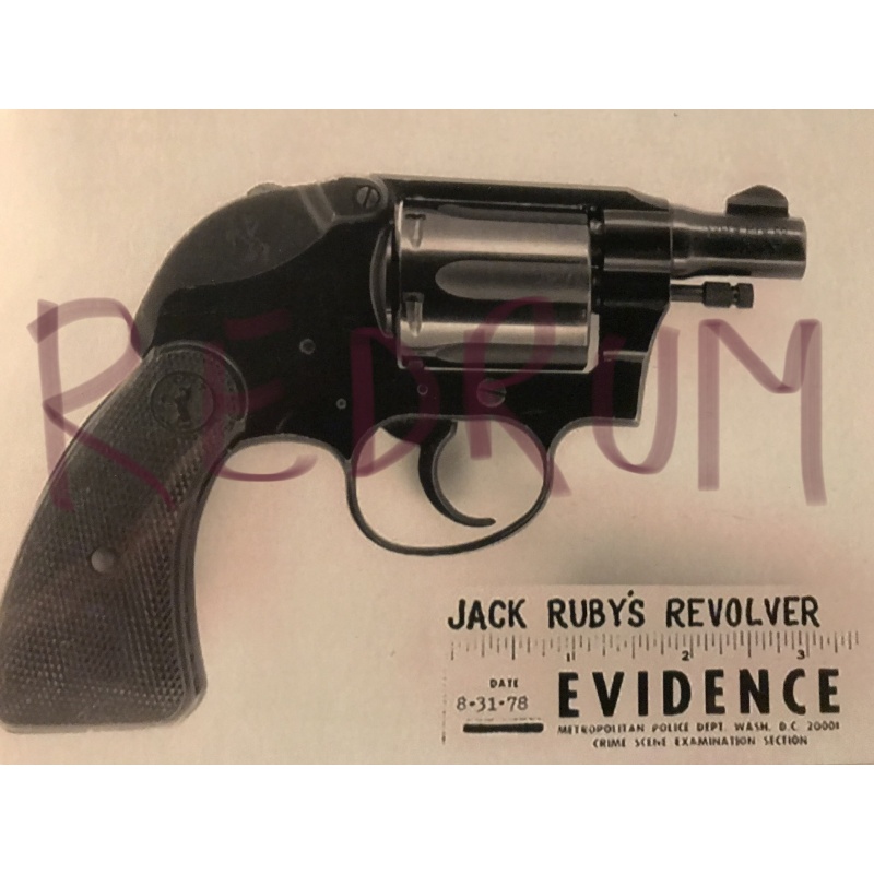 Jack Ruby 4 x 6 revolver evidence photograph 1960’s