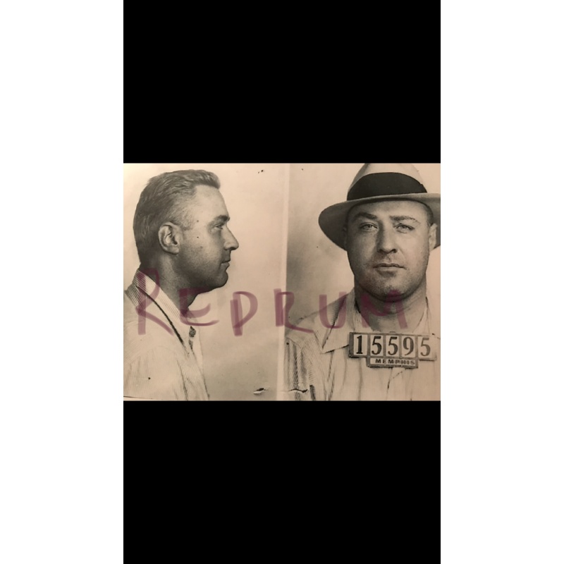 Machine Gun Kelly mugshot Memphis 1930’s