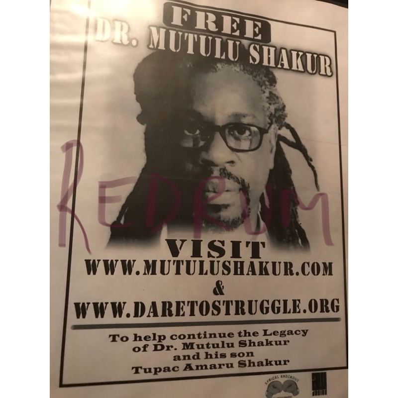 Dr. Mutulu Shakur 8.5 x 11 poster FREE DR. MUTULU SHAKUR from Lyrical Knockout entertainment obtained in 2005