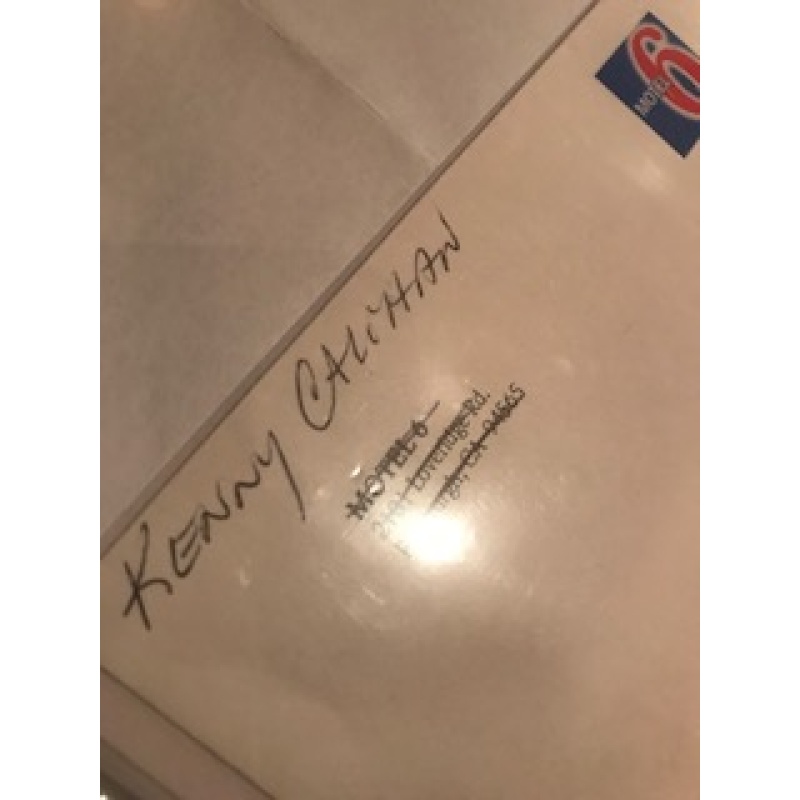 Kenny Calihan handwritten Motel 6 envelope from 2001