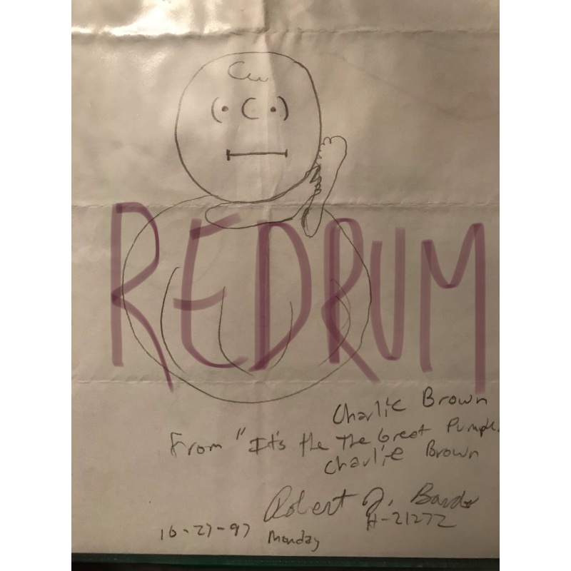 Robert J. bardo original Charlie Brown artwork from 1997