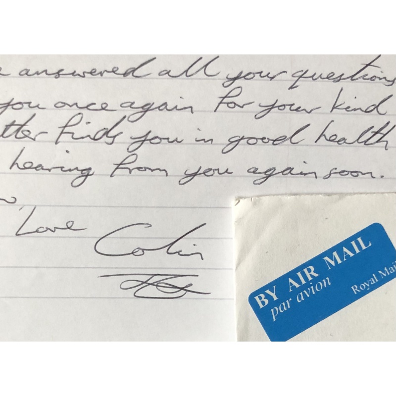 SERIAL KILLER COLIN NORRIS HANDWRITTEN LETTER/ENVELOPE SET