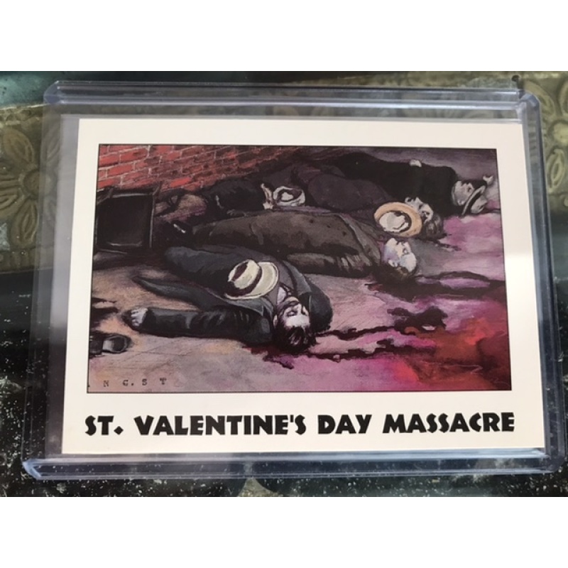 Valentine’s Day massacre Al Capone card True Crime I Eclipse Entreprise 1992