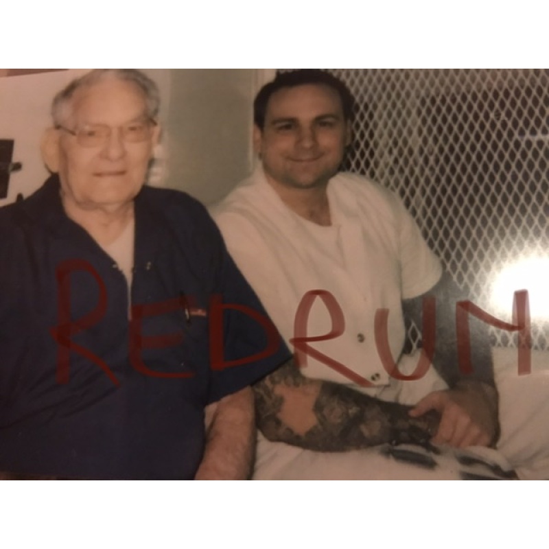 Executed - John King 4 x 6 prison photograph visit with his father in 2005