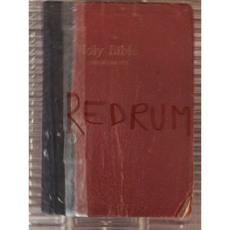 Vampire James Riva used prison Bible with letter on the inside from early 2000