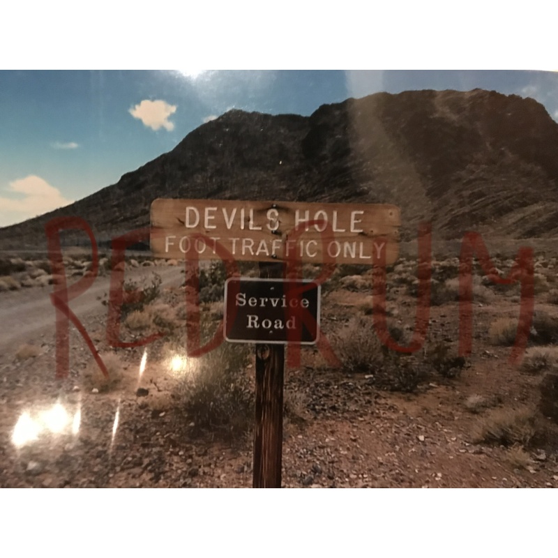 Charles Manson devils hole California 4 x 6 photograph Manson Family