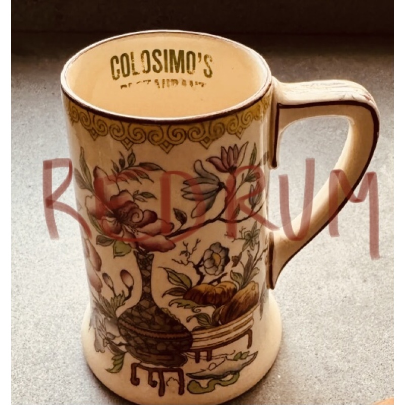 Deceased - Mob Boss Jim Colosimo  Beer stein ceramic mug royal Doulton stamped no.3579 from Colosimo’s restaurant for a 1910-1920