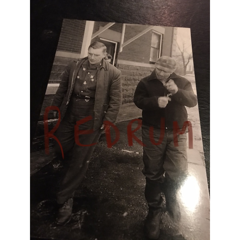 Edward Gein 4 x 6 photograph walking outside of court building