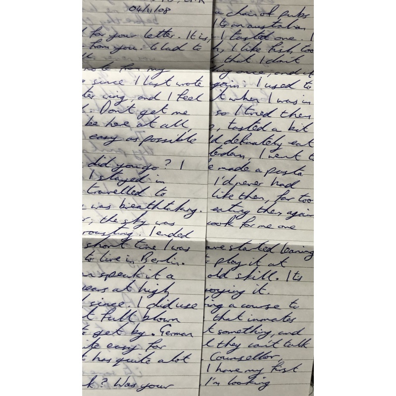 SERIAL KILLER COLIN NORRIS HANDWRITTEN LETTER/ENVELOPE SET