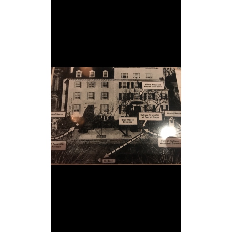 President Harry S.Truman assassination attempt original photograph from 1950