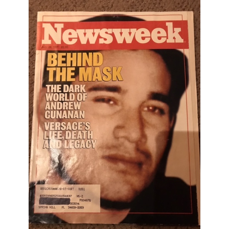 Andrew Cunanan Newsweek magazine from July 1997