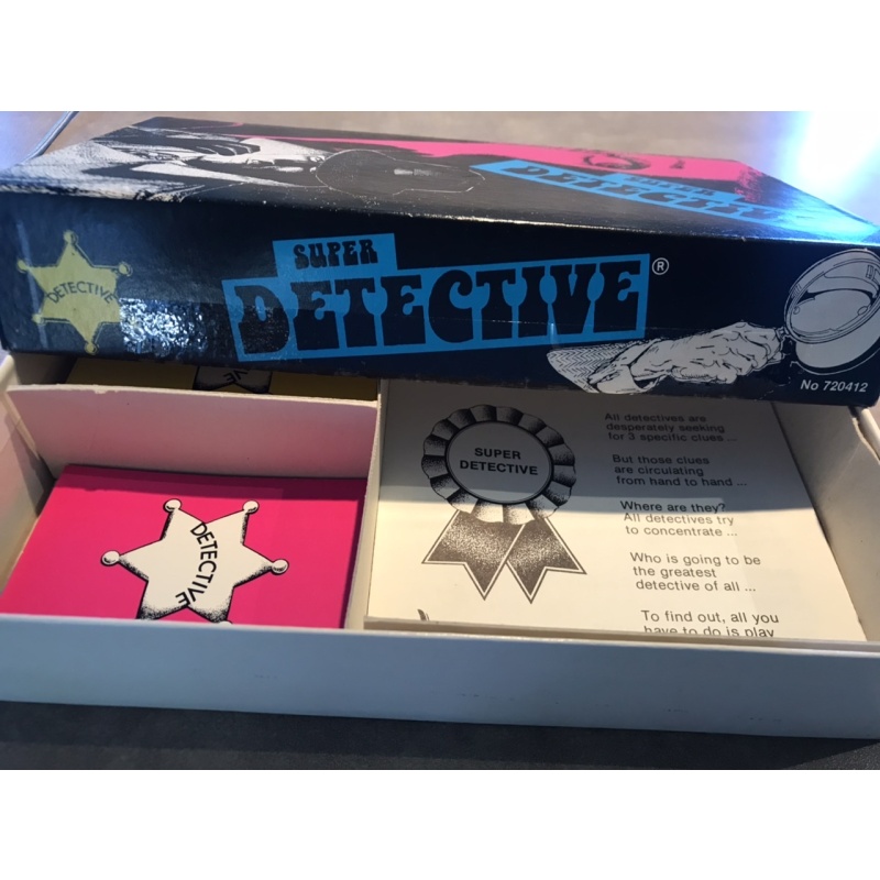 Vintage Super Détective board game by Ludus productions 1980’s b