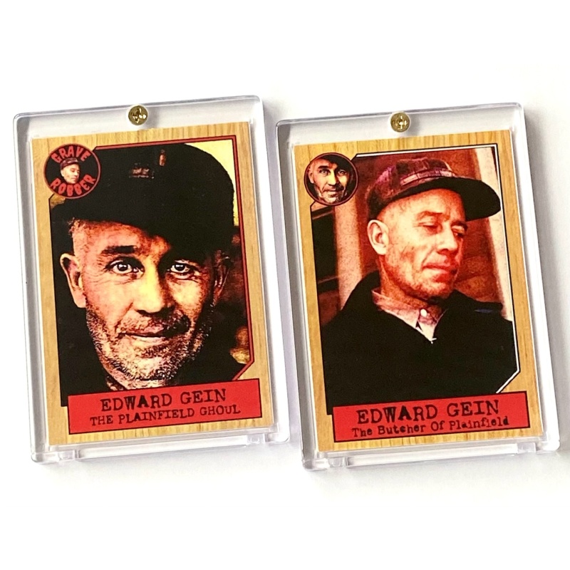 Edward Gein “Butcher Of Plainfield” 80’s Classic Style DOUBLE SIDED Card Comes In Case