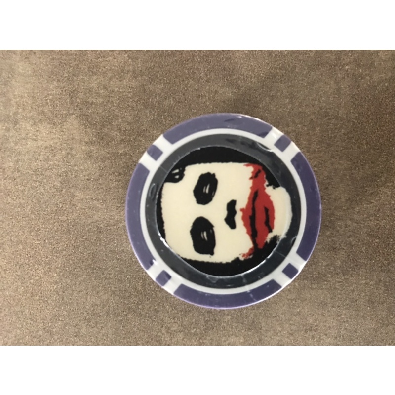 James Holmes Joker Dark Knight collectible purple poker chip