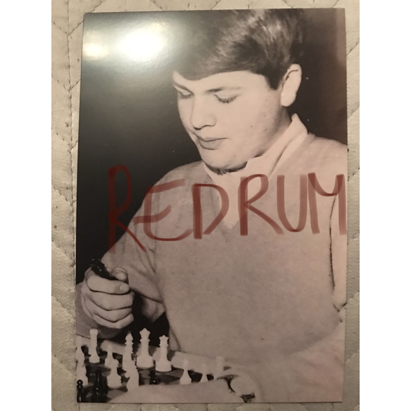 Herbert Baumeister rare 4 x 6 photograph playing chess 1960’s