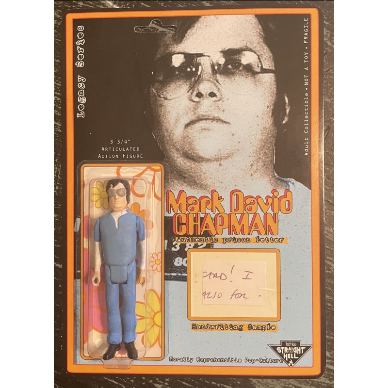 Mark David Chapman figure WITH RELIC