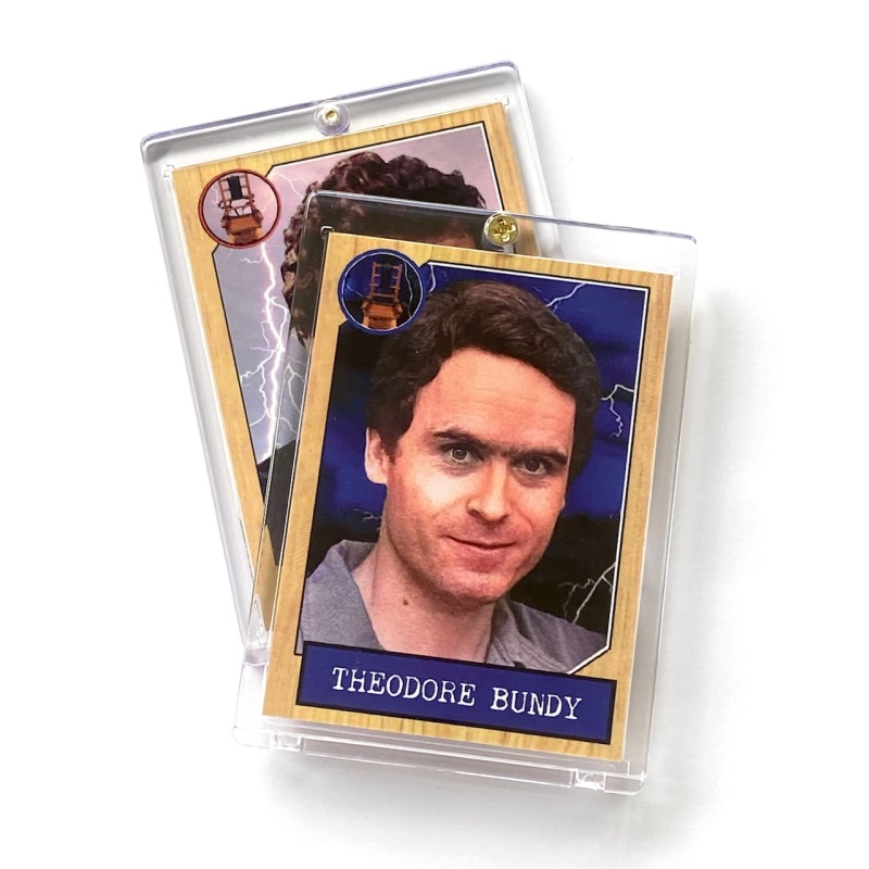 Ted Bundy 80’s Style Double Sided Card Comes In Protective Case