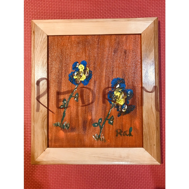 Deceased - Roch Moises Thériault handmade frame and handpainted painting from Dorchester Pennitentiary from 2007