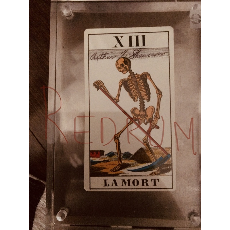 Deceased - Arthur John Shawcross French Tarot death card  signed Arthur J .Shawcross from 2005