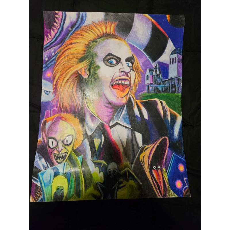 Keith Jesperson Beetlejuice drawing 2024 NEW