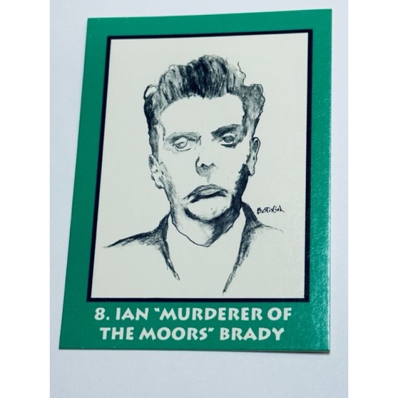 IAN BRADY CARD NO. 8 ; INCREDIBLE TRUE LIFE MURDERERS CARD SET